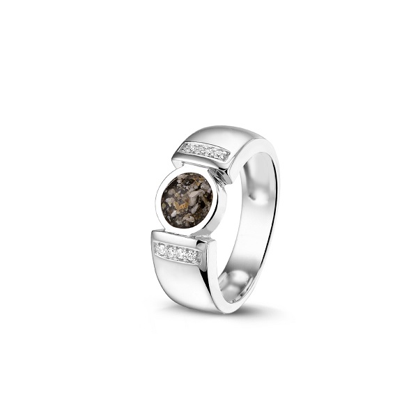 Zilveren ring  6mm breed